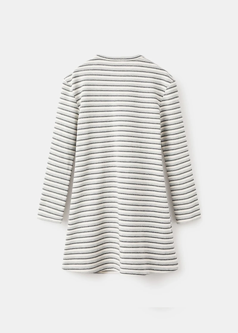 Lurex dress with cut-out