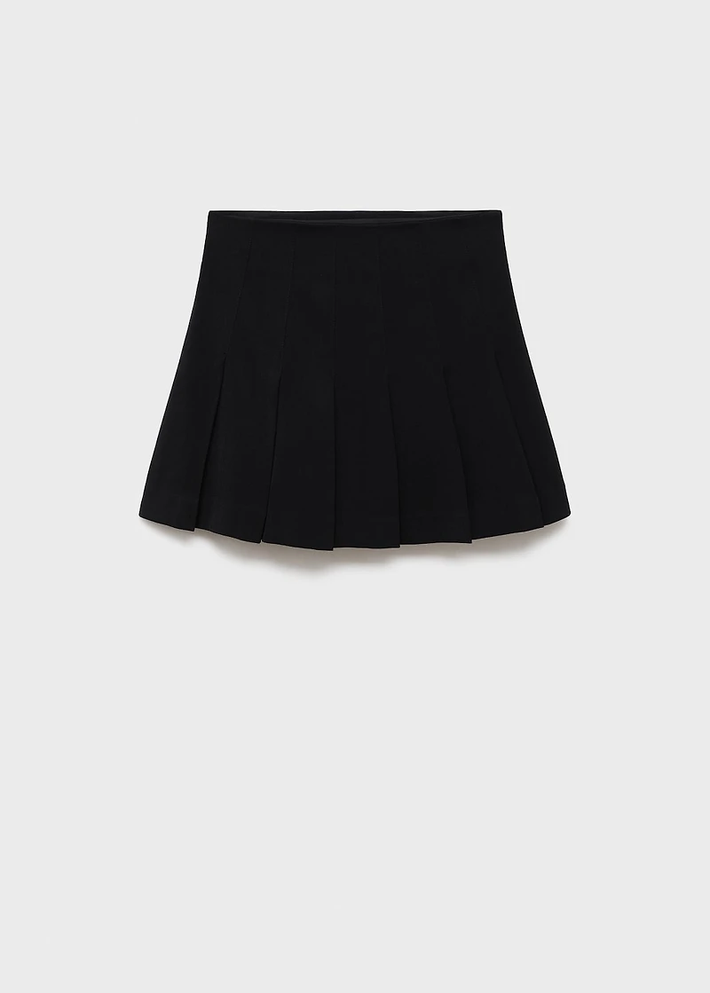 Pleated skirt pants