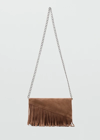 Fringe leather bag