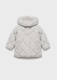 Hood puffer coat