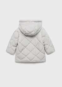 Hood puffer coat
