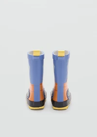 Wellington boots with drawing