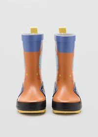Wellington boots with drawing