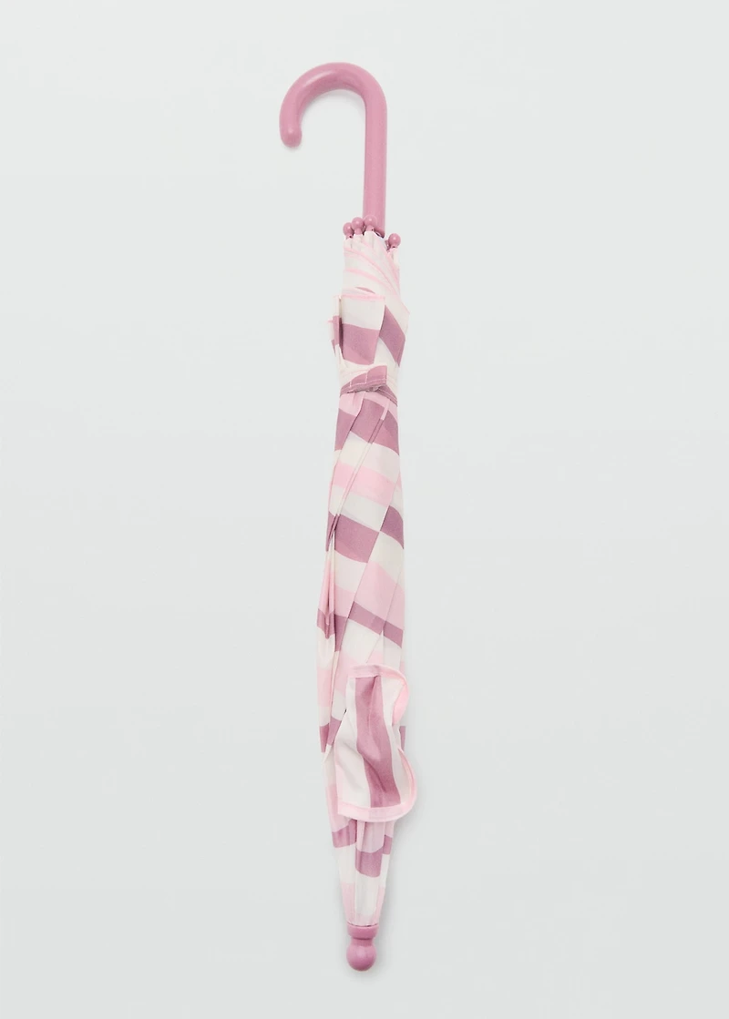 Striped umbrella with ears