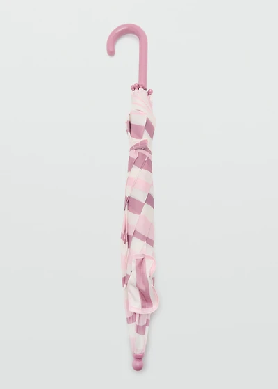 Striped umbrella with ears