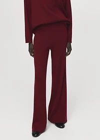 Straight knitted pants