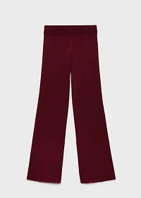 Straight knitted pants