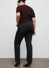 Slim-fit high-waist jeans