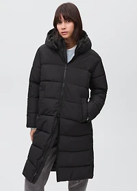 Quilted long coat