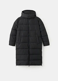 Quilted long coat