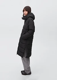 Quilted long coat