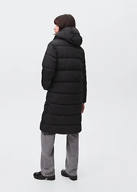 Quilted long coat