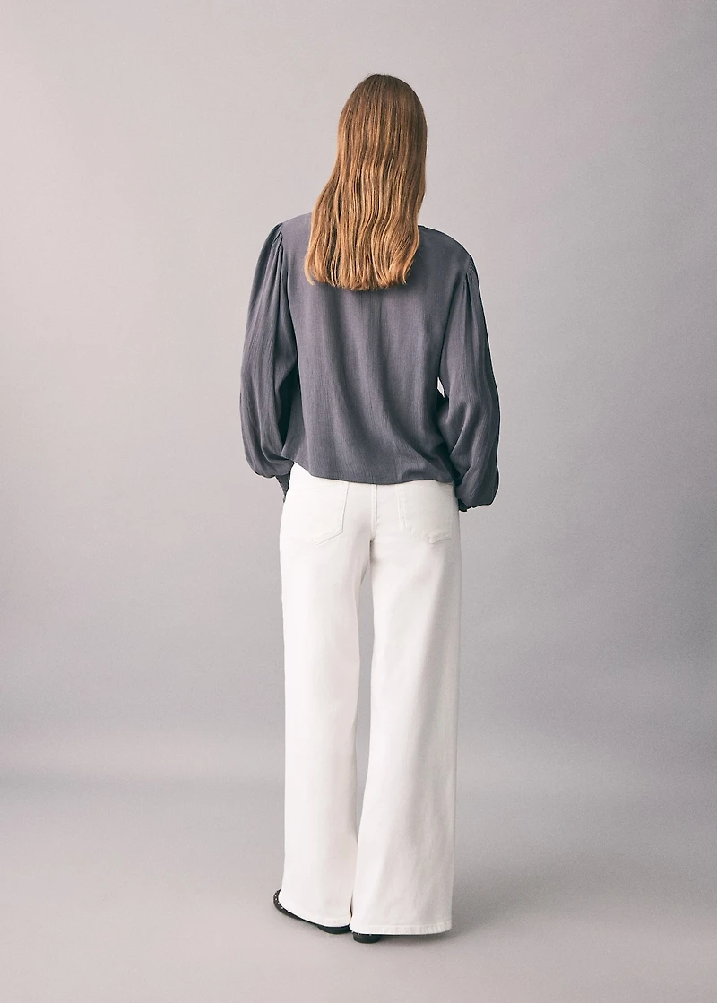 Ruched flowing blouse