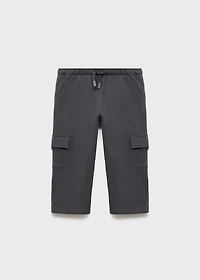 Cargo joggers with drawstring