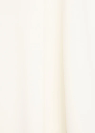 High-neck blouse with asymmetrical sleeves