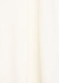 High-neck blouse with asymmetrical sleeves