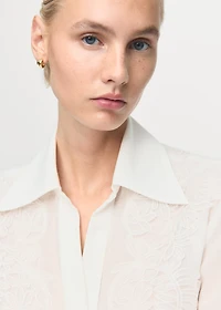 Lyocell shirt with patches