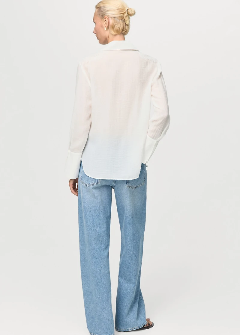 Lyocell shirt with patches