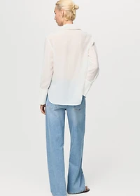 Lyocell shirt with patches