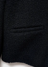 Bouclé jacket with jewel buttons