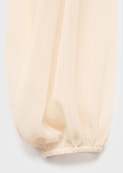 Lace combination blouse