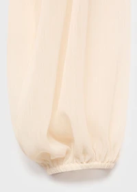 Lace combination blouse