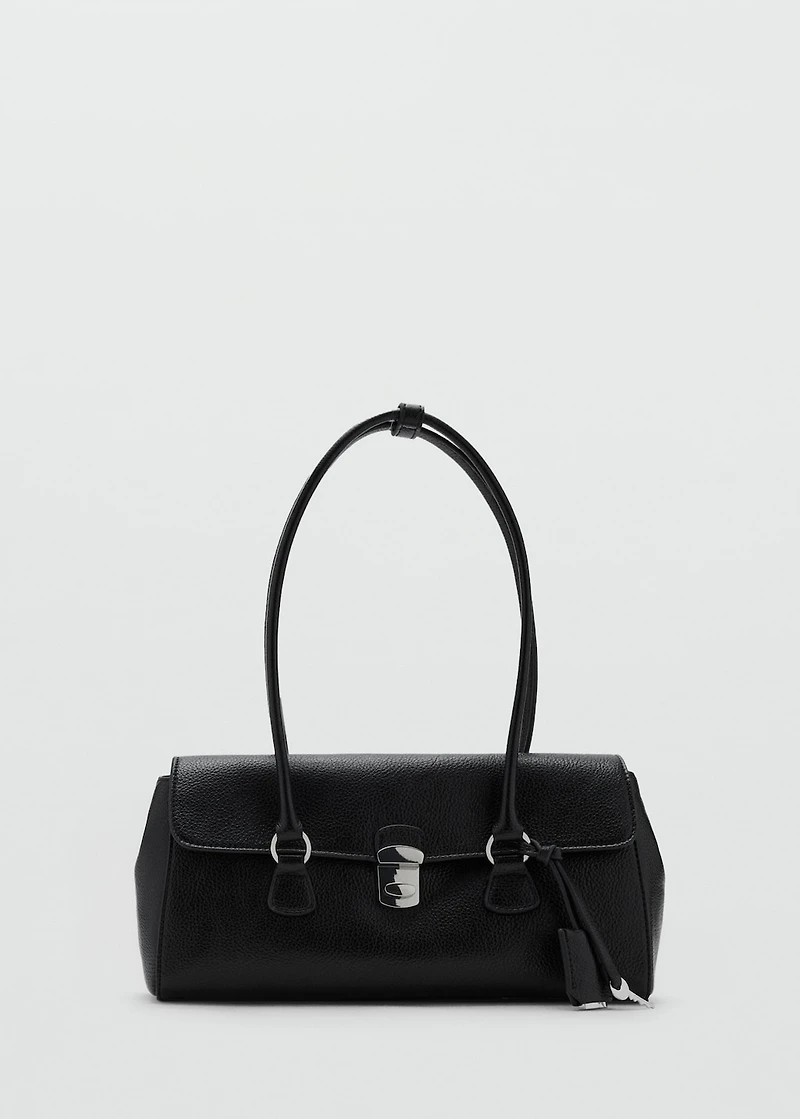 City shoulder bag with flap