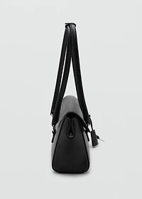 City shoulder bag with flap