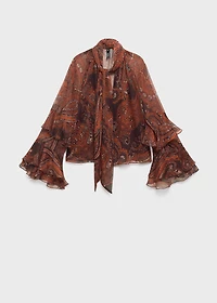 Paisley print blouse