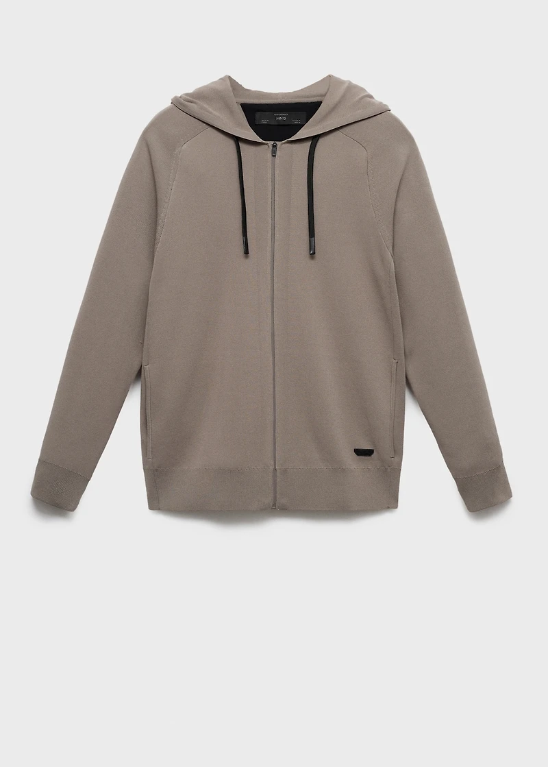 Thermoregulating zip-up sweatshirt