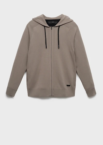 Thermoregulating zip-up sweatshirt