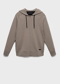 Thermoregulating zip-up sweatshirt