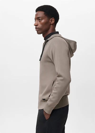 Thermoregulating zip-up sweatshirt