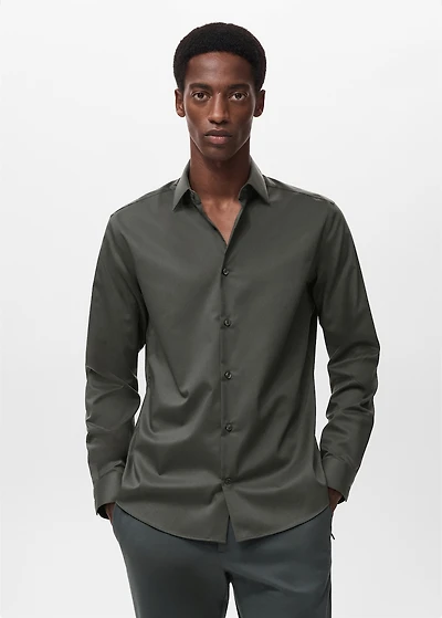 Comfort stretch non-iron shirt