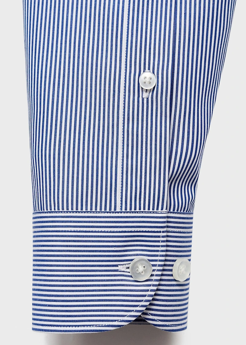100% cotton striped slim-fit shirt