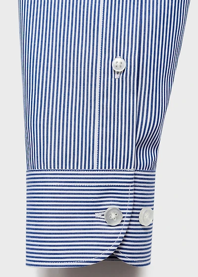 100% cotton striped slim-fit shirt