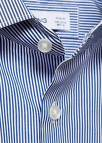 100% cotton striped slim-fit shirt