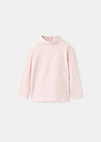 Turtleneck cotton T-shirt