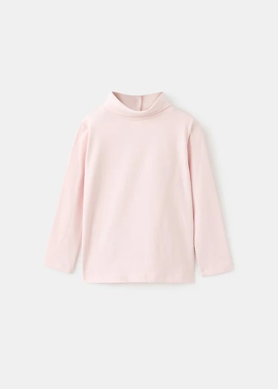 Turtleneck cotton T-shirt