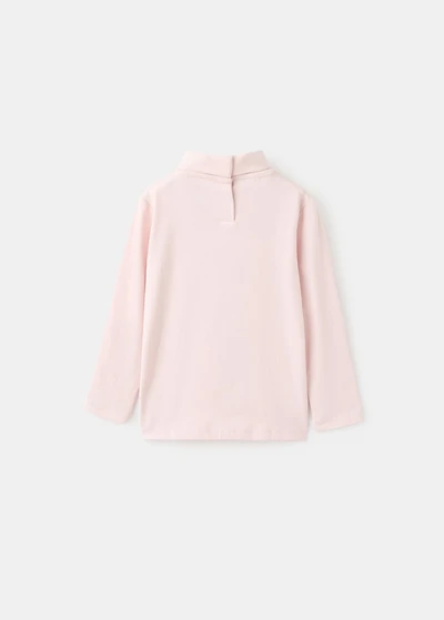 Turtleneck cotton T-shirt