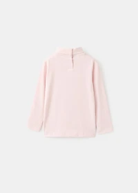 Turtleneck cotton T-shirt