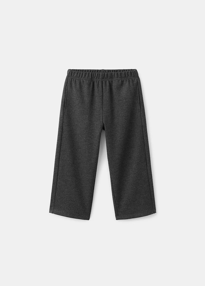 Straight knitted pants