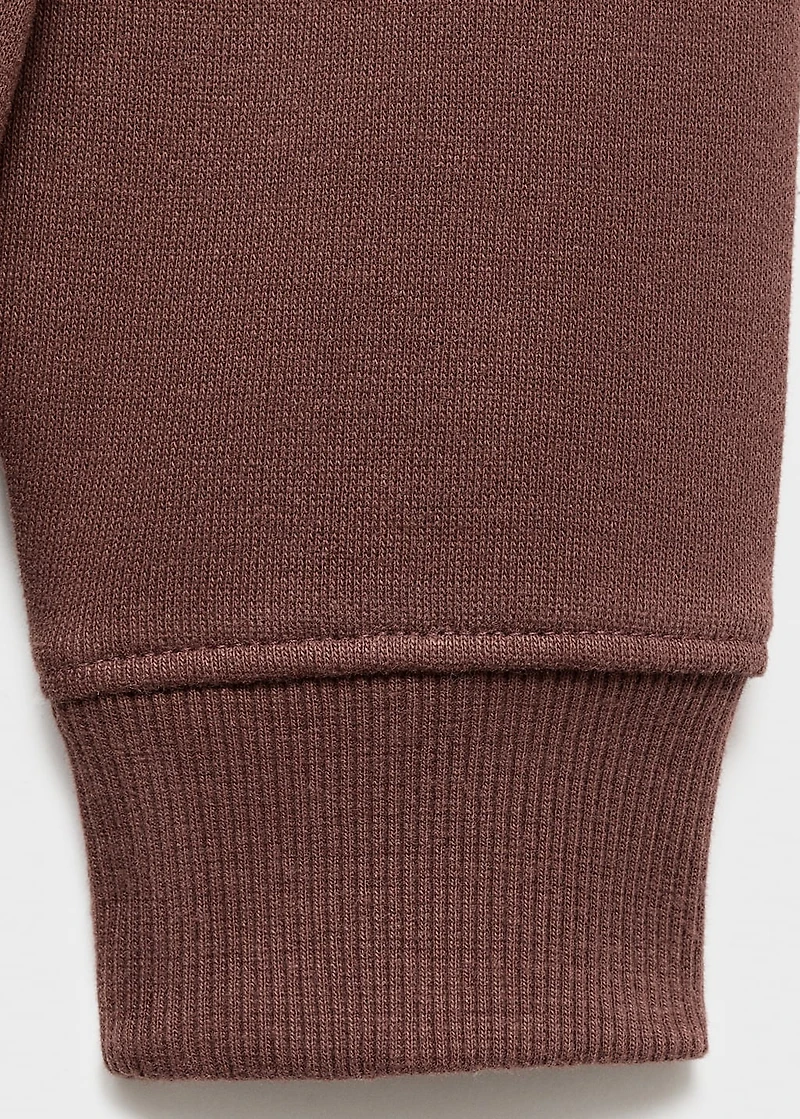 Embroidered cotton sweatshirt