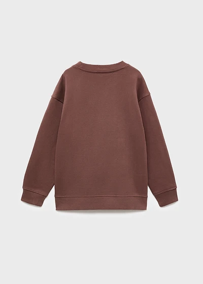 Embroidered cotton sweatshirt