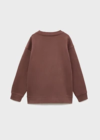 Embroidered cotton sweatshirt