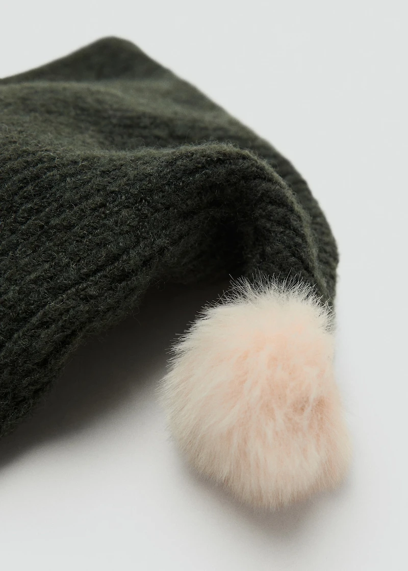 Bobble-knit balaclava