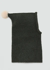 Bobble-knit balaclava