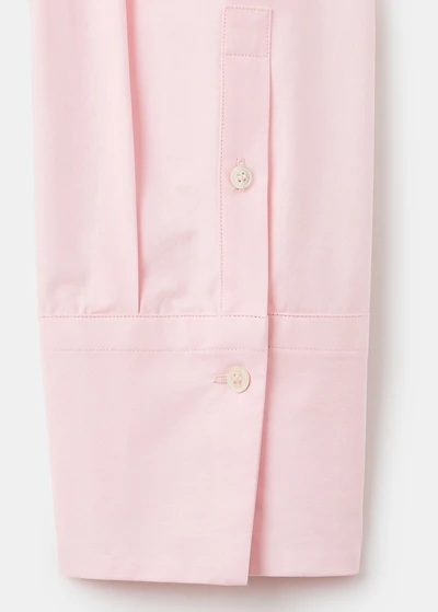 Poplin blouse with handkerchief