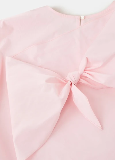 Poplin blouse with handkerchief