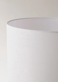 Table lamp with glass base